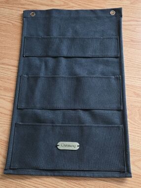 Caraway Black Canvas Lid Holder